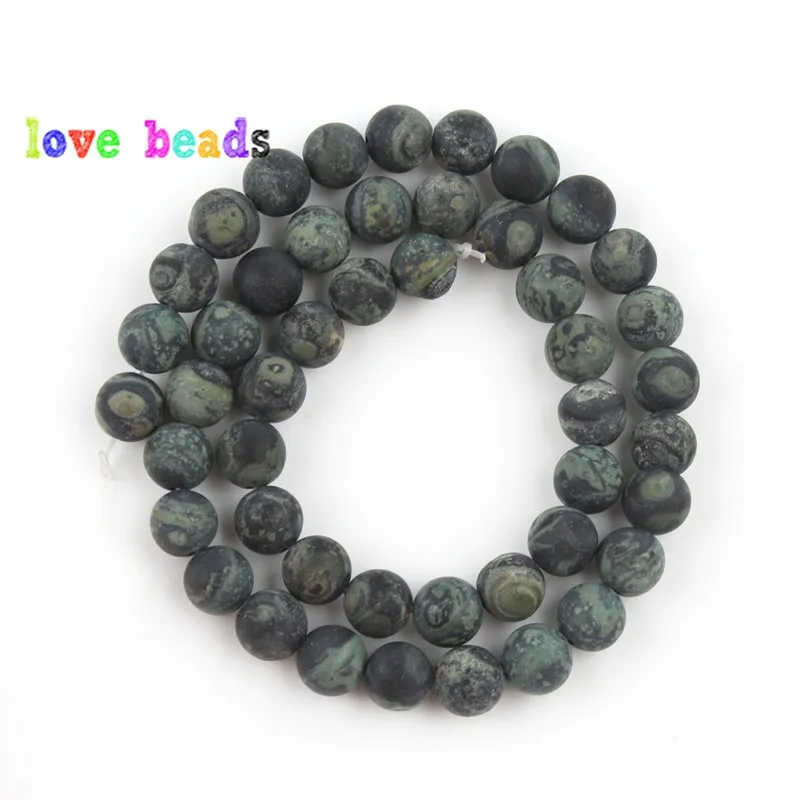 4/6/8/10/12mm Dark Green Zebra Jaspers Natural Stone Round Beads for Jewelry Making DIY Bracelet 15\