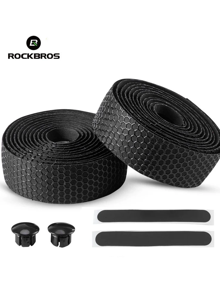 AliExpress ROCKBROS Anti-Slip Road Bike Handlebar Grip Tape Soft EVA Bicycle Handle Bar Strap wrap Outdoor Cycling Handle Belt for Bike
