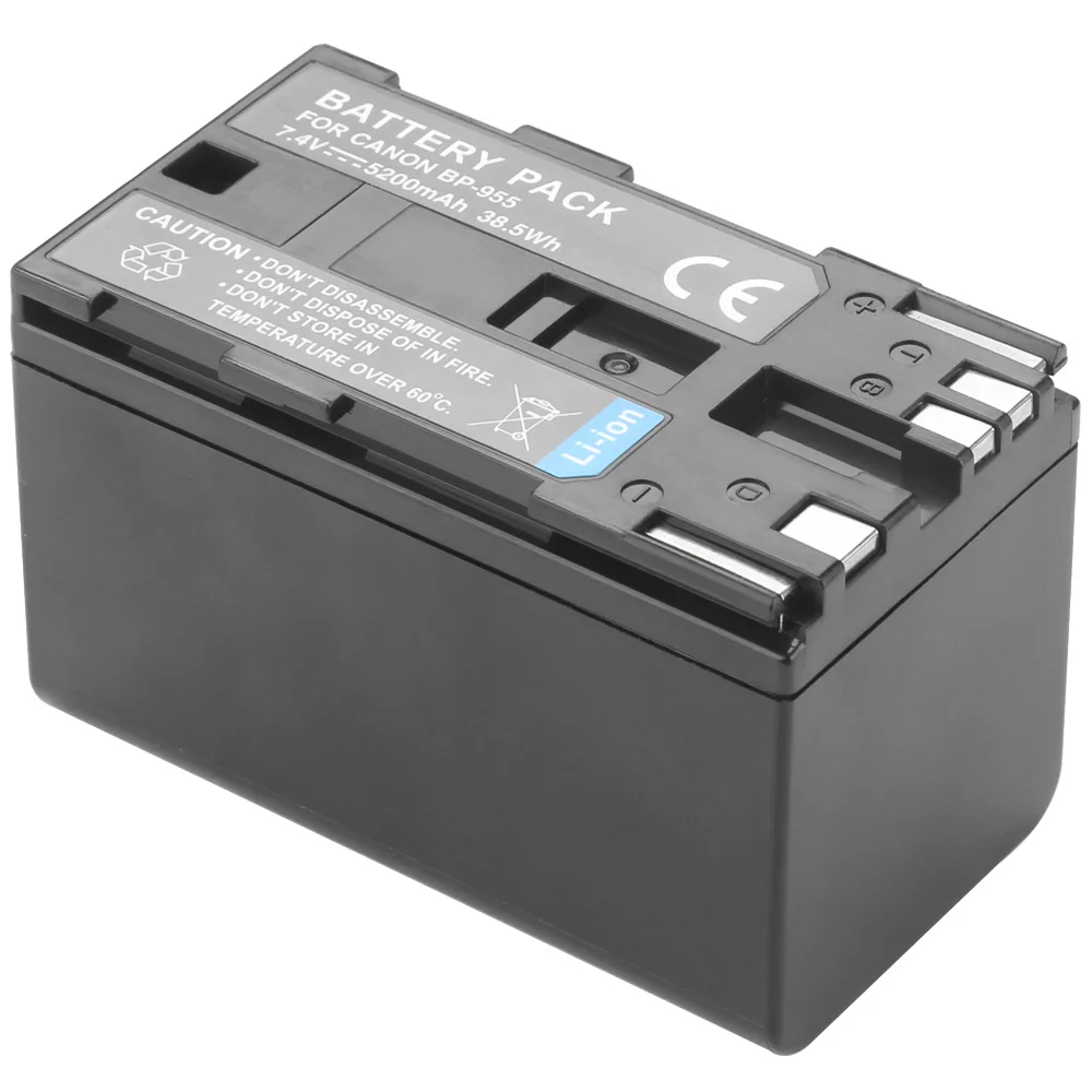 5200mAh BP-955 BP955 akumulator do aparatów Canon GL2 XF100 XF105 XF300 XF305 XH A1 XL1 XL1S XL2 XM2