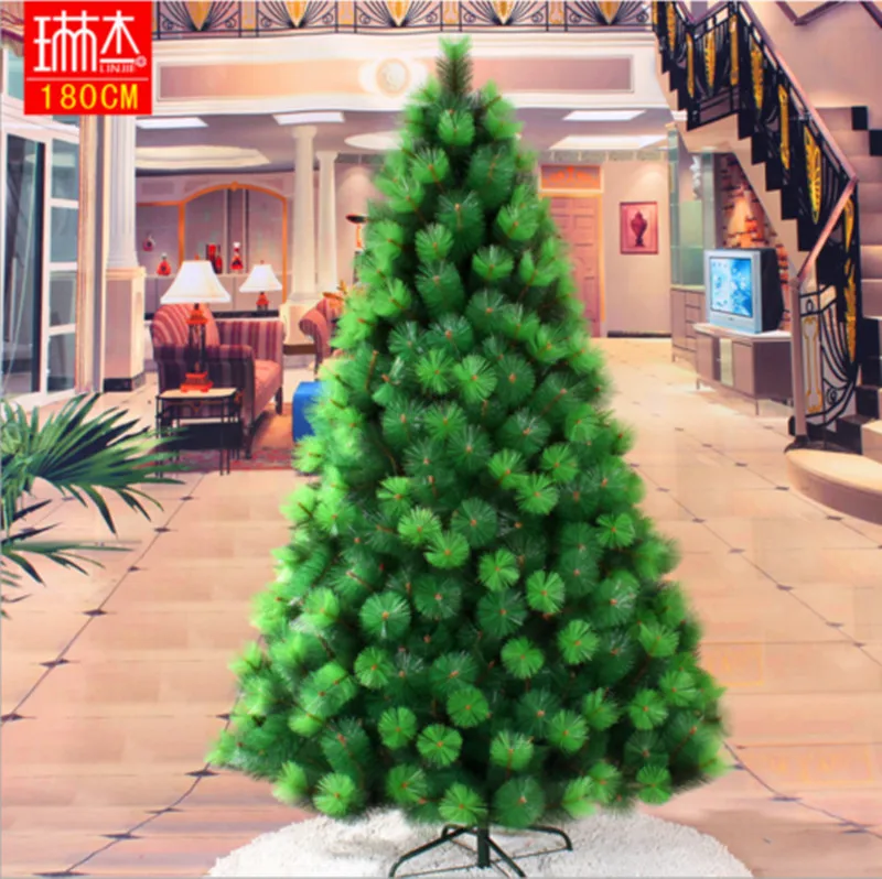 Albero di natale IN PVC Verde Foglia di Base di Decorare Ornamento 90 centimetri-300 cm Artificiale Custom