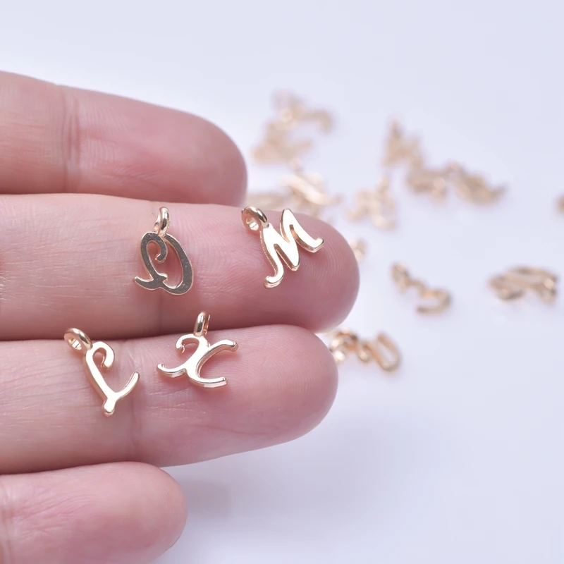 

26pcs English Alphabet Letter Charm Initial Charms Pendants For Women Man DIY Jewelry Making Necklace Fashion Jewelry Components