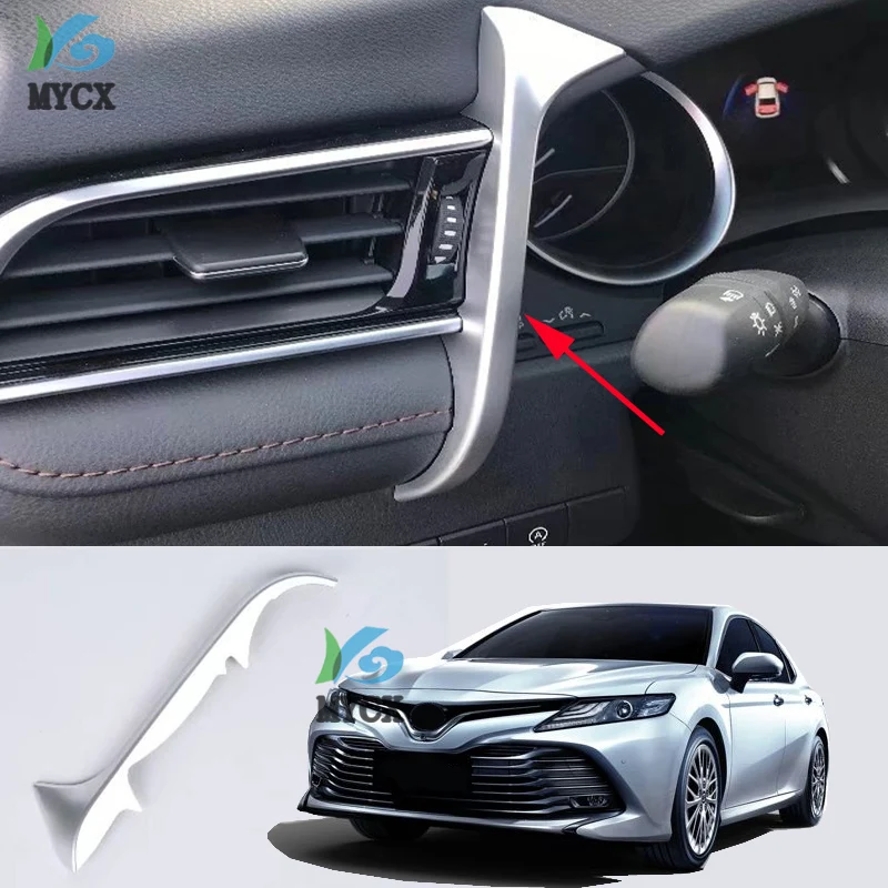 

Only fit Left Hand Drive Car! For Toyota Camry XV70 2018 ABS Interior Left Side Near Air Vent Outlet Cover Decoration Trim 1pcs