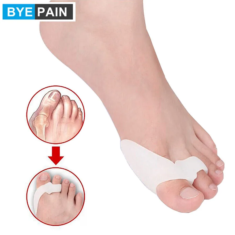 1Pair Big Toe Separator Hallux Valgus Bunion Corrector Orthotics Pedicure Feet Bone Thumb Adjuster Correction Toe Straightener