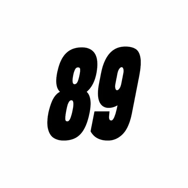 

14.9CM*15CM Fashion Number 89 Vinyl Car Sticker Decoration Decal