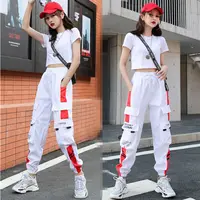 Women's Joggers Casual Sports Girls Fashion Hip-hop Streetwear Pants Fashion Cargo Pants Female Dance Sweatpants Trousers Black - Image 2