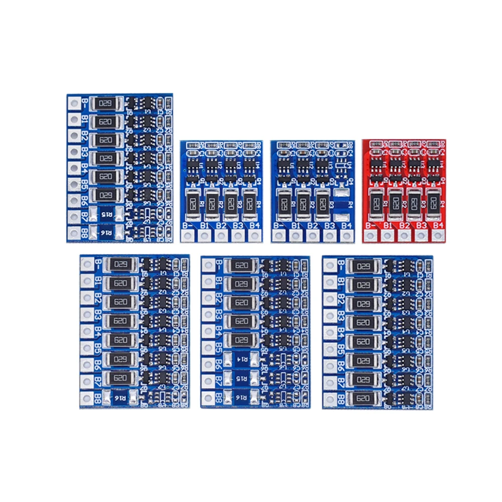 3S 4S 5S 21V 4.2V Balance Function Protection Board 68mA 5S Li-ion Lipo Battery Lithium 18650 Batteries Balanced 6S 7S 8S