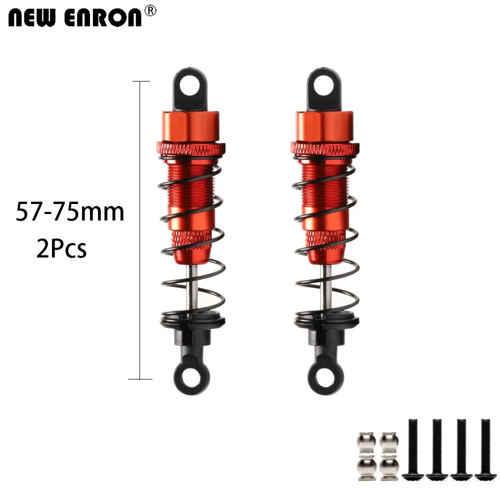 NEW ENRON Aluminum Alloy 75MM 80MM 90MM Oil Shock Absorber 2Pcs For 1/10 RC Cars for Adults Axial SCX10 D90 Tamiya CC01