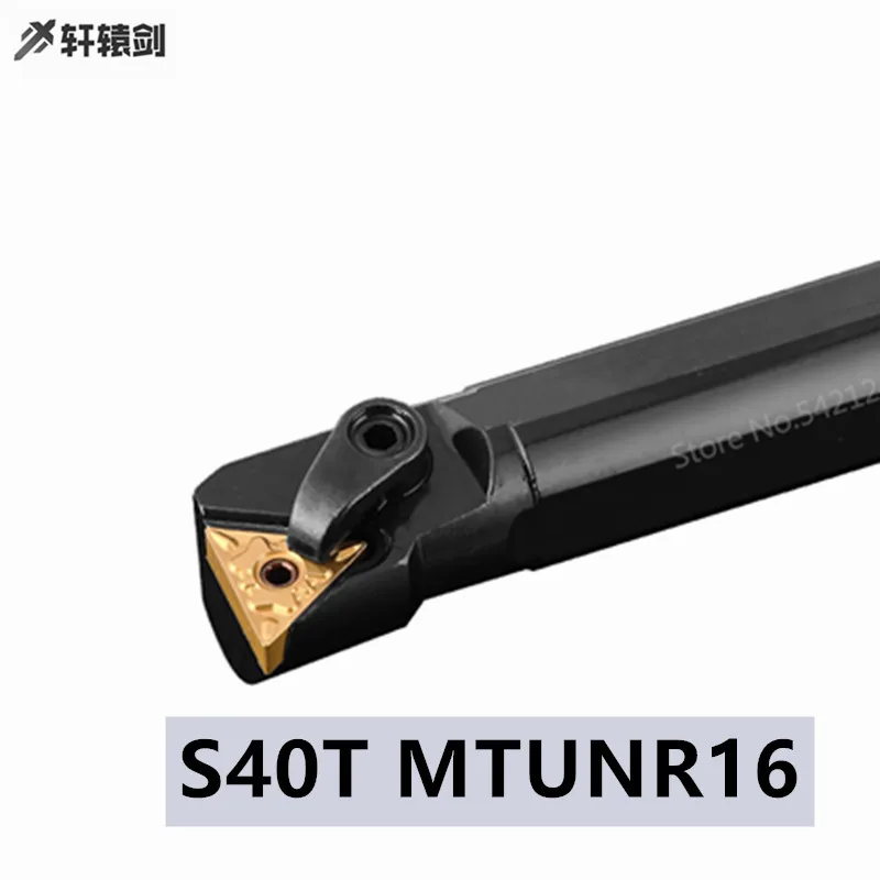 Ferramenta de torno cnc s40t mtunbonita mtunl16, haste interna de rotação mtunr para inserções de carboneto tnmg, 1 peça