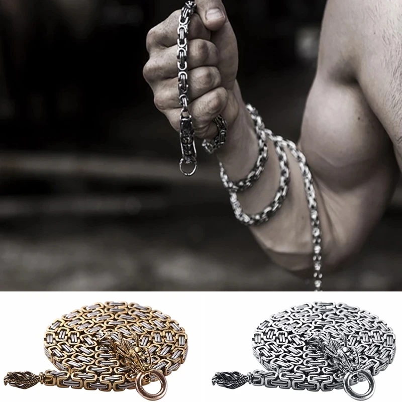 101cm EDC Stainless Steel Self Defense Dragon Hand Bracelet Tactical Whip Corrosion Resistance Outdoor Protection Waist Hanging