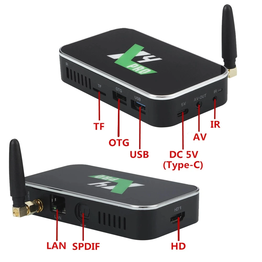 ТВ-приставка Ugoos X4 Plus Android 11 4 ГБ ОЗУ DDR4 64 Гб X4 PRO 32 Гб Amlogic S905X4 WiFi 1000M 4K X4 Cube 2 Гб 16 Гб BT HD ТВ-приставка