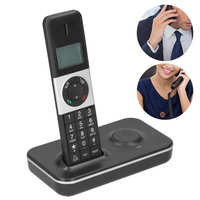 Telephone Digital Cordless Caller ID Hands-Free Business Fixed Landline Telephone 100-240V US Plug