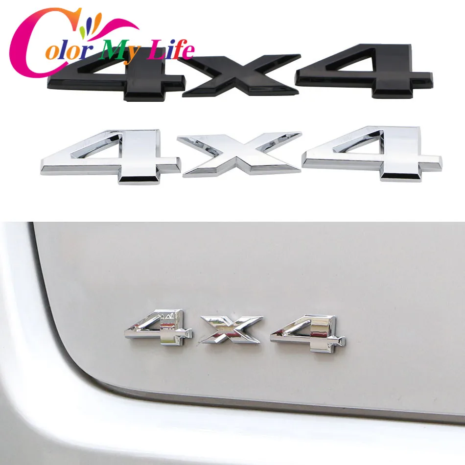 Color My Life Stainless Steel Car 4x4 Logo Sticker for Jeep Renegade 2014 2015 2016 2017 2018 2019 2020 Accessories