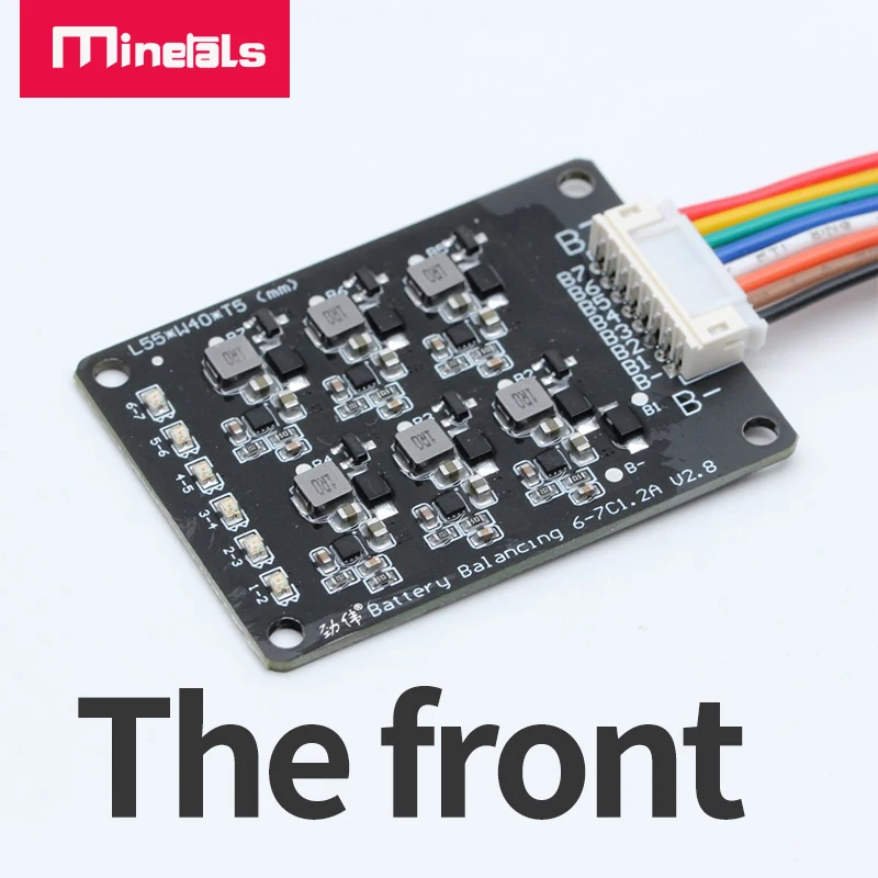 Placa equilibrada do pwb do li-íon lifepo4 1.2a do módulo 24v 7s com equilíbrio de wii do equalizador claro do diodo emissor de luz