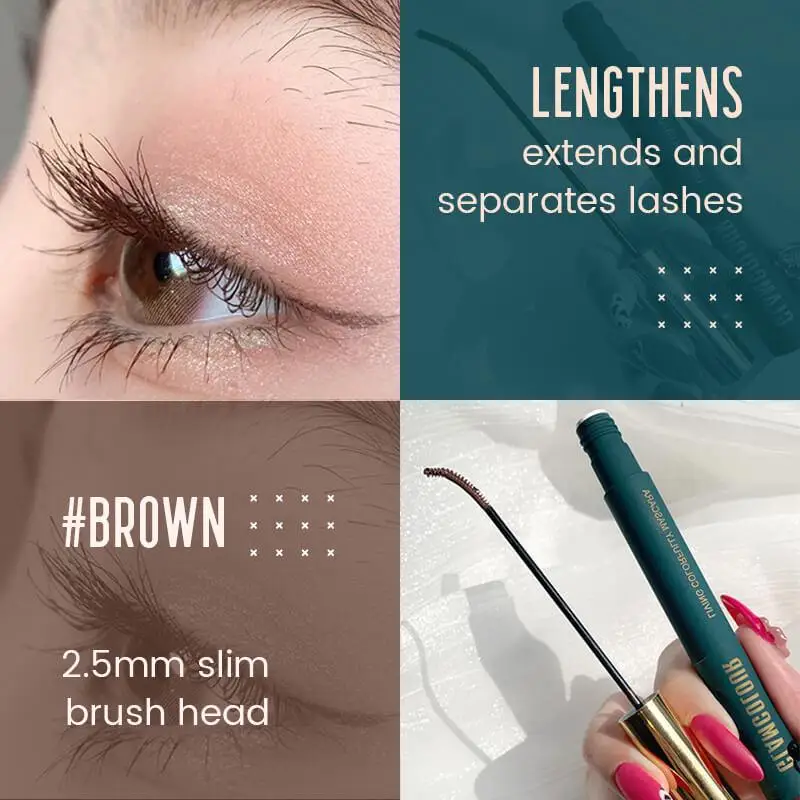 Makeup Mascara Waterproof Long Lasting Quick Dry Mascara Curl Thickening Lengthening Mascara Eyelash Makeup Tools Dropshipping