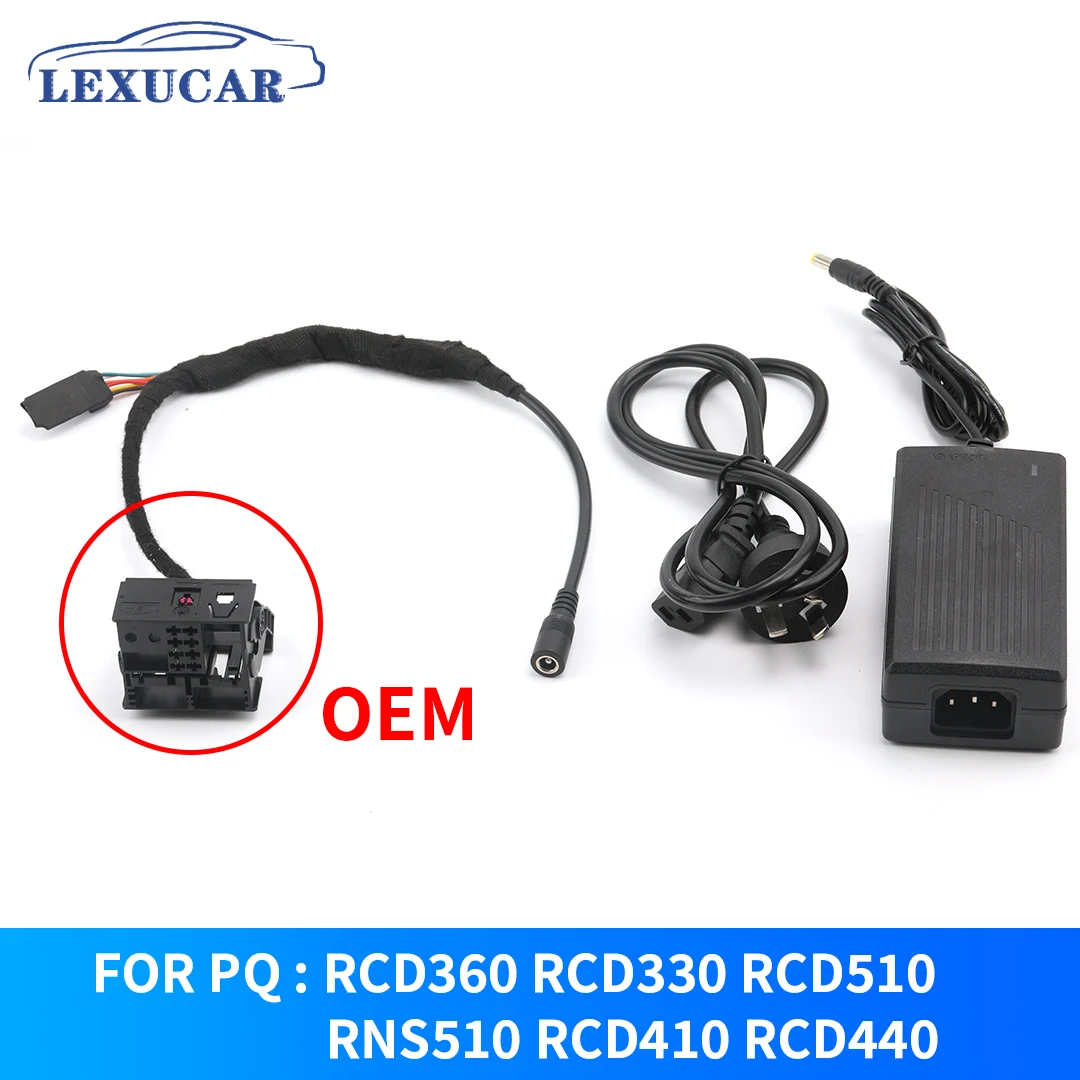 PQ Platform MIB Radio Test Tool on Desk with CANBUS for VW RCD360 RCD330 RCD510 RNS510 RCD410 RCD440 MIB Headunit Bluetooth Test