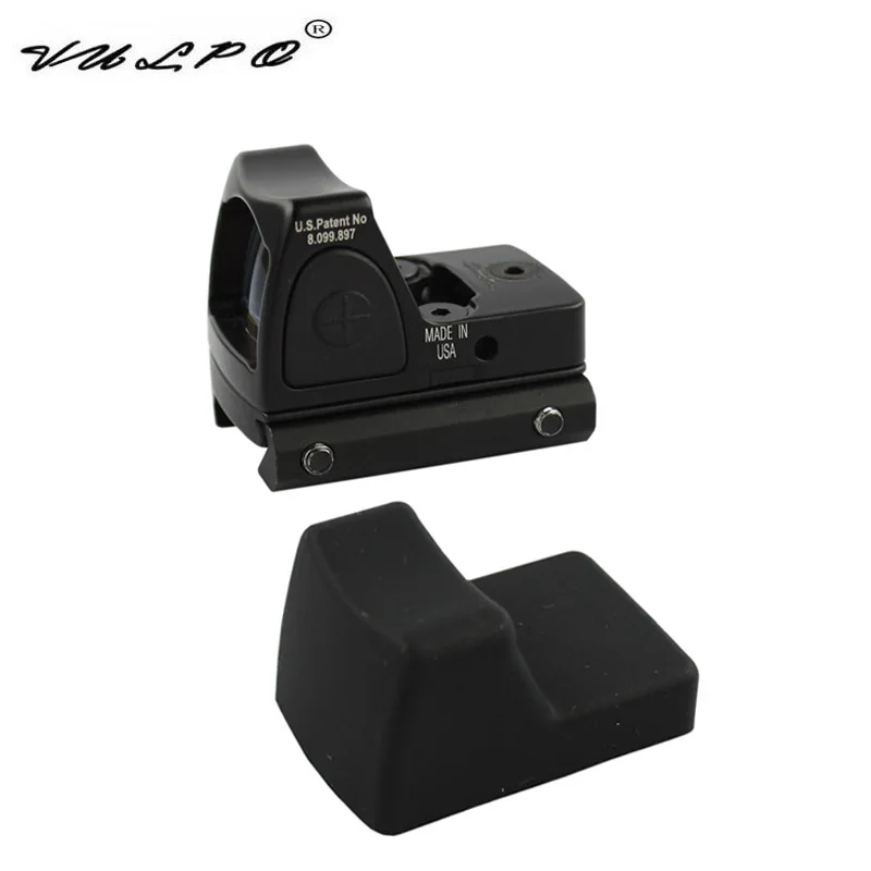 VULPO  Red Dot Sigh Style Red Dot Sight With Switch for 20mm Picatinny Rail With hunting airsoft M4 AK G36 M1911 GLOCK Rail