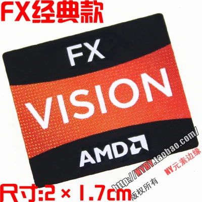 Original AMD FX A10 A8 Ryzen Ryzen R7 R5 R3 CPU computer sticker notebook label