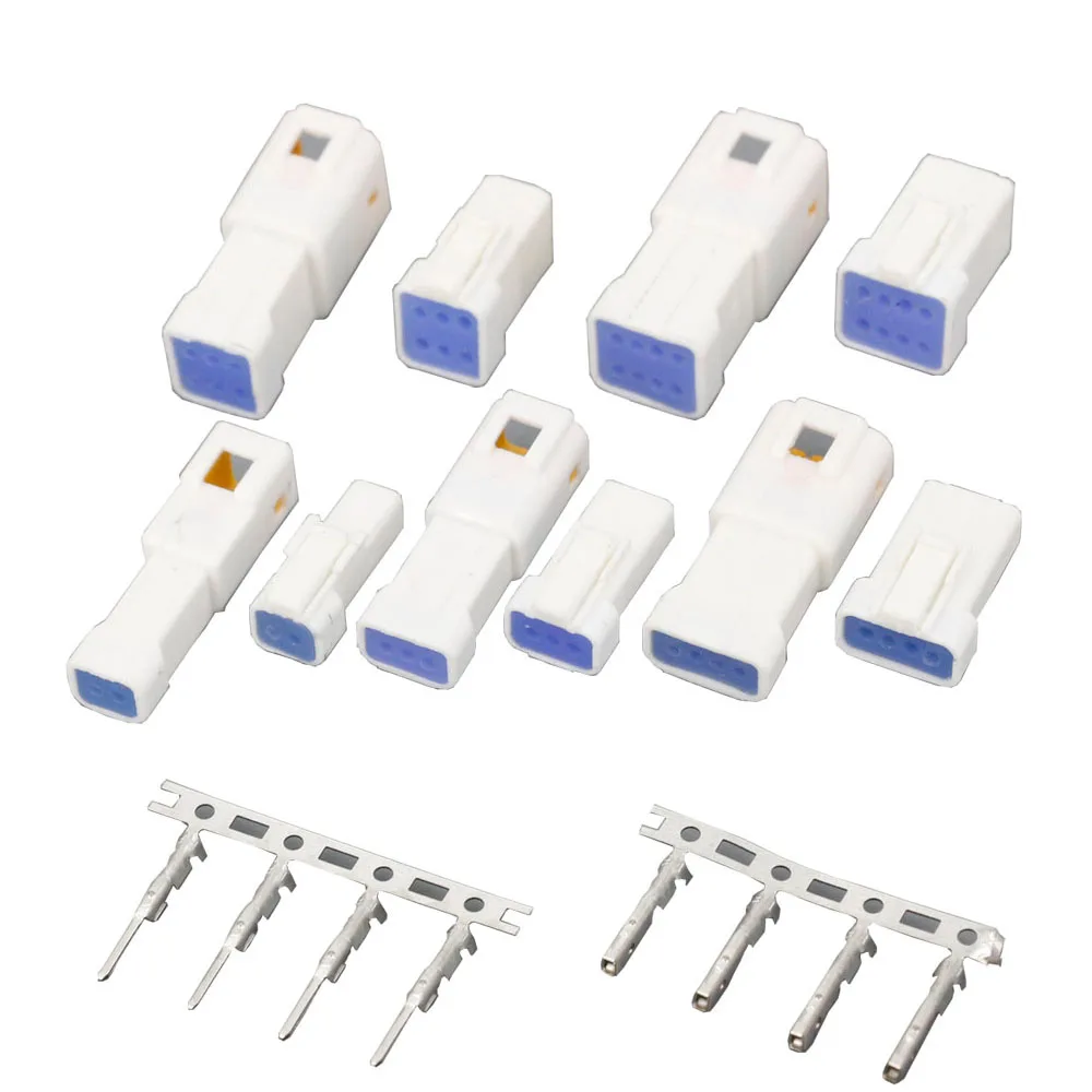JST-02R 19 Sets Automotive Connectors JST02R-JWPF-VSLE 2/3/4/6/8 Pin Waterproof Connectors Male and Female JST 02T 03R 04R 06R