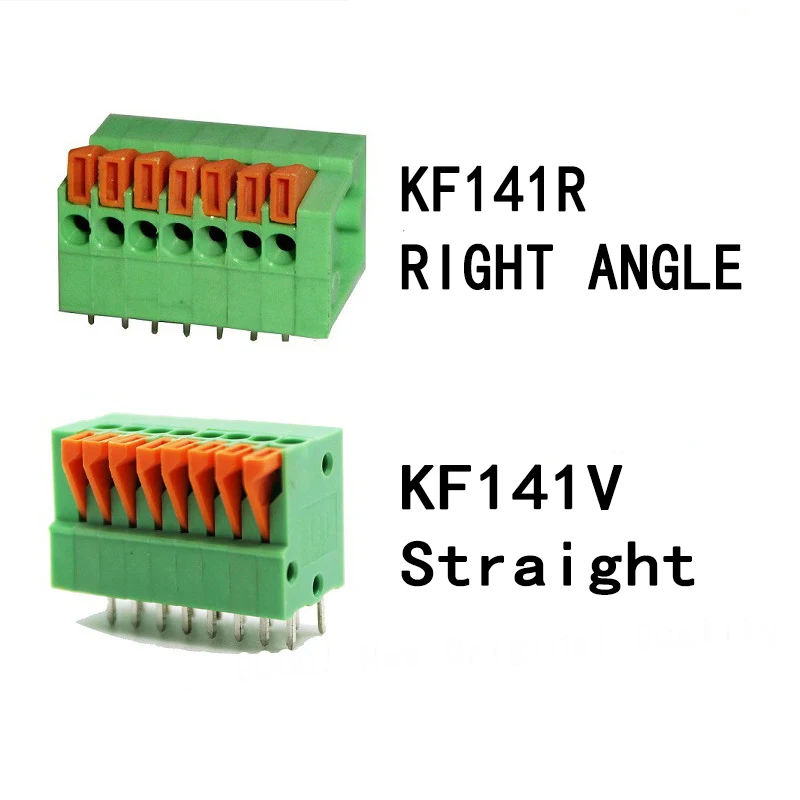 10PCS/LOT KF141R KF141V 2PIN-12PIN IGHT RIGHT ANGLE/Straight Screw Terminal Block Connector SOCKET 2.54MM 150V2A KF141V DG141R