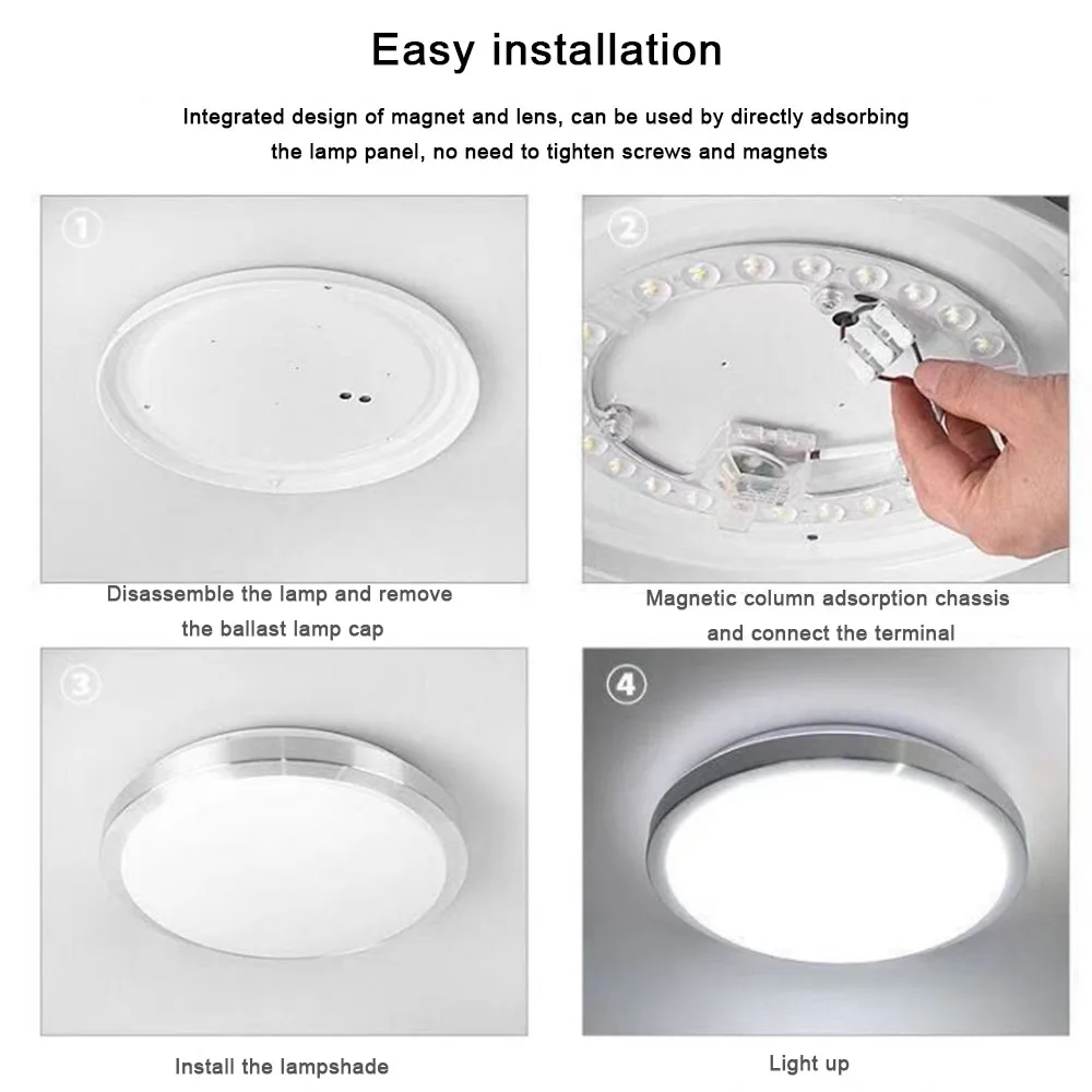 72/48/36W LED Ceiling Wick Round Retrofit Light Board Light Source Side Drive Module Ring Light Tube Light Bar Home Light Panel