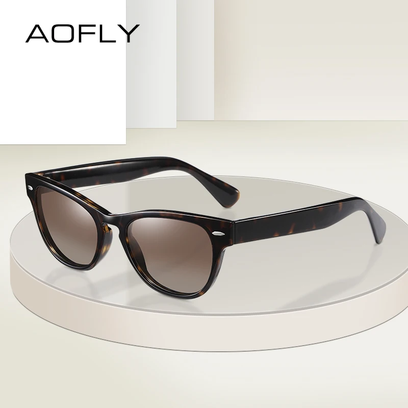 AOFLY Cat Eye Polarized Sunglasses Women Luxury Brand Designer Fashion Anti Glare Driving Men Sun Glasses Female zonnebril dames