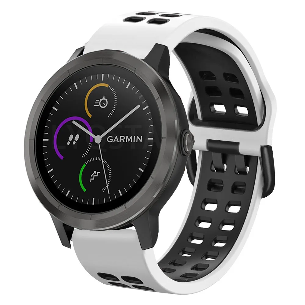 Quick release Watch Band For GarminMove Sport Smartwatch Sport Silicone Strap For GarminMove 3 Venu 2 Plus SQ Watchband Bracelet