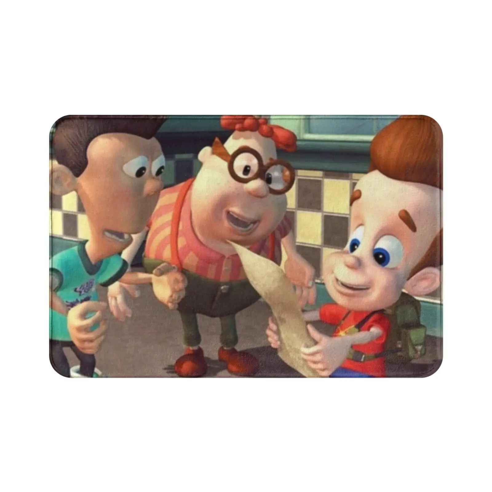 Jimmy Neutron Carpet Mat Rug Cushion Soft Non-Slip Jimmy Neutron Meme Funny Jimmy Neutron Memes Cartoon Jimbo Cool Gotta