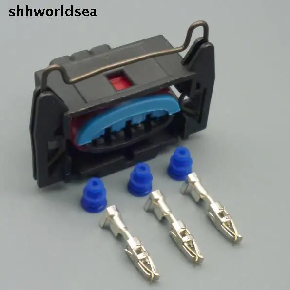 worldgolden 5/30/100sets 3.5mm 3p pin car connector for Honda horn knock sensor