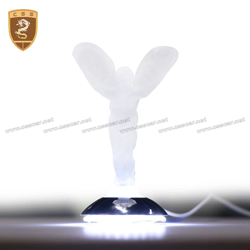 Luxury Car Flying Goddess Logo For Rolls Royce White Emblem Decoration Retro Abstract Goddess Statues Ornaments Business Gifts