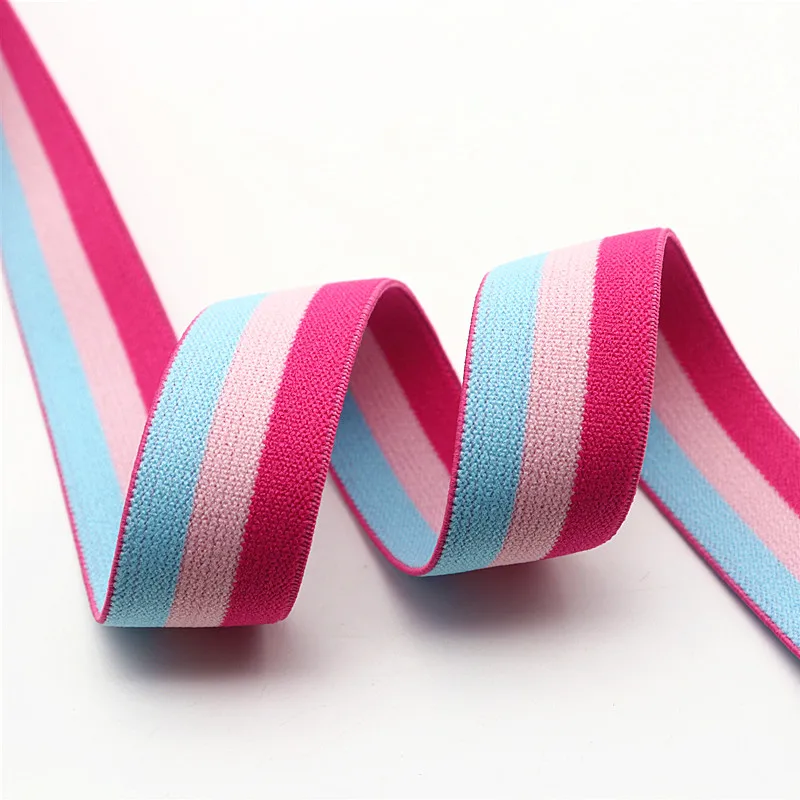 1m Camouflage Striped Lattice Elastic Band 25mm Color Elastic Flat Elastic Rope Elastic Trousers Waistband Clothing Accessories