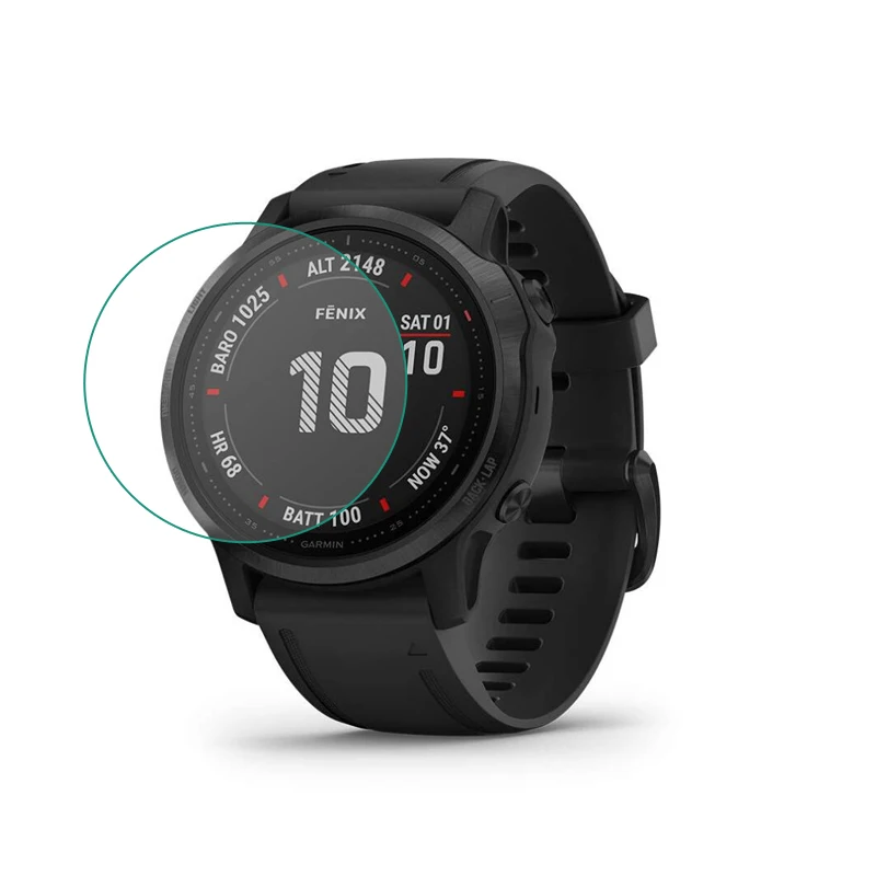 Película protetora clara de vidro temperado para garmin fenix 6s fenix6s shapphire/pro relógio inteligente protetor de tela capa proteção