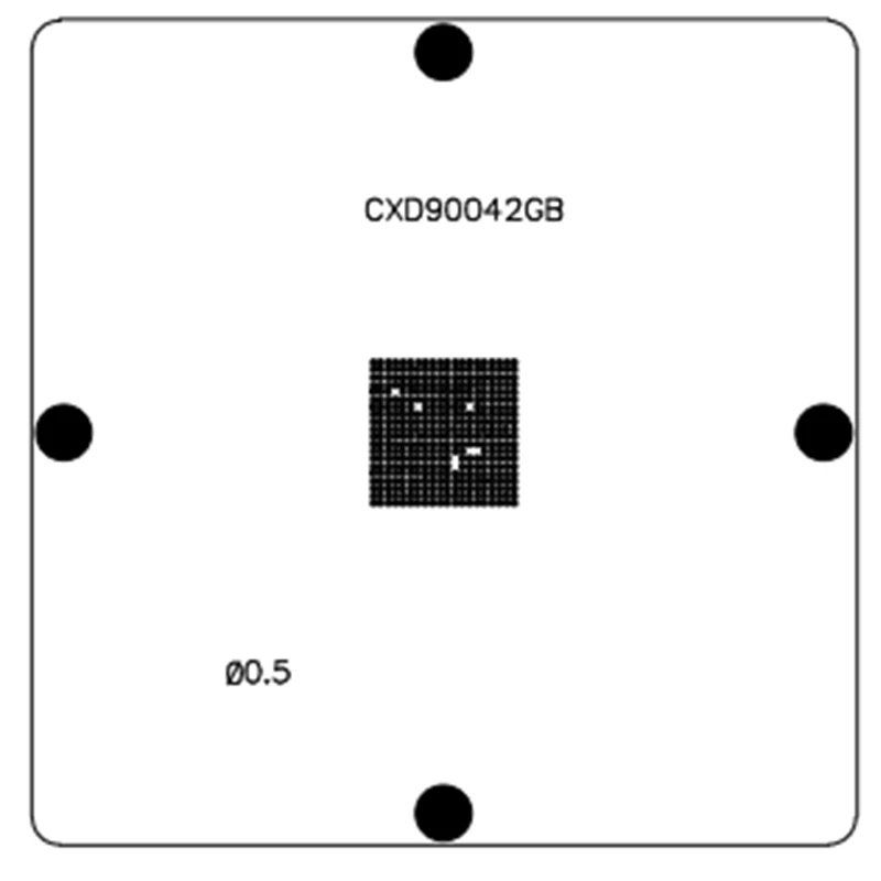 Bezpośrednie ogrzewanie 80*80 90*90MM wzornik dla PS4 Slim Host mostek południowy układ CXD90042 CXD90042GB 0.5MM wzornik BGA szablon