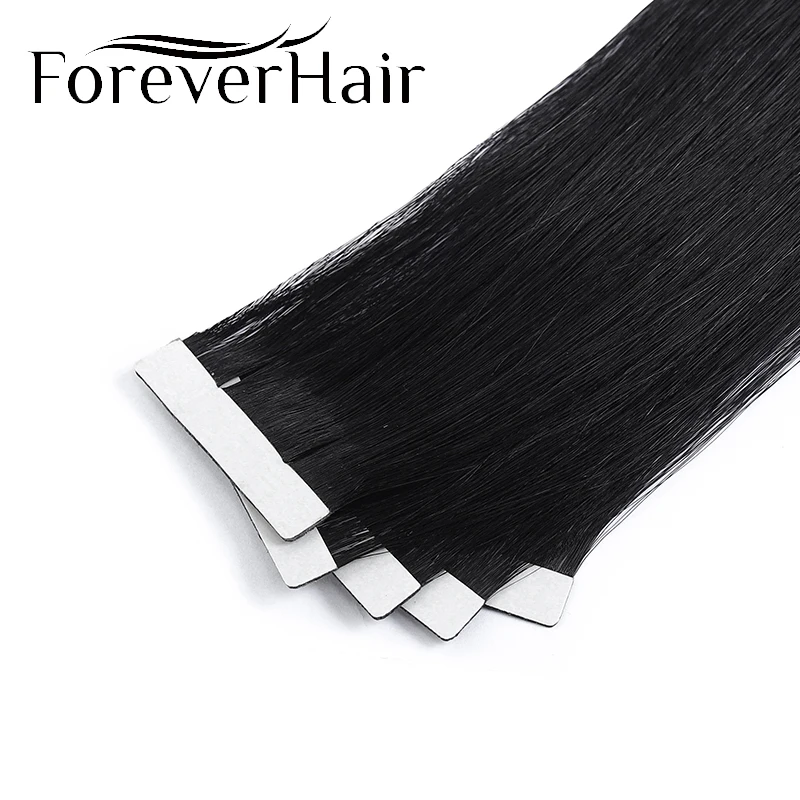 Forever Hair 100% Real Remy Seamless Skin Weft Tape In Human Hair Extensions 16