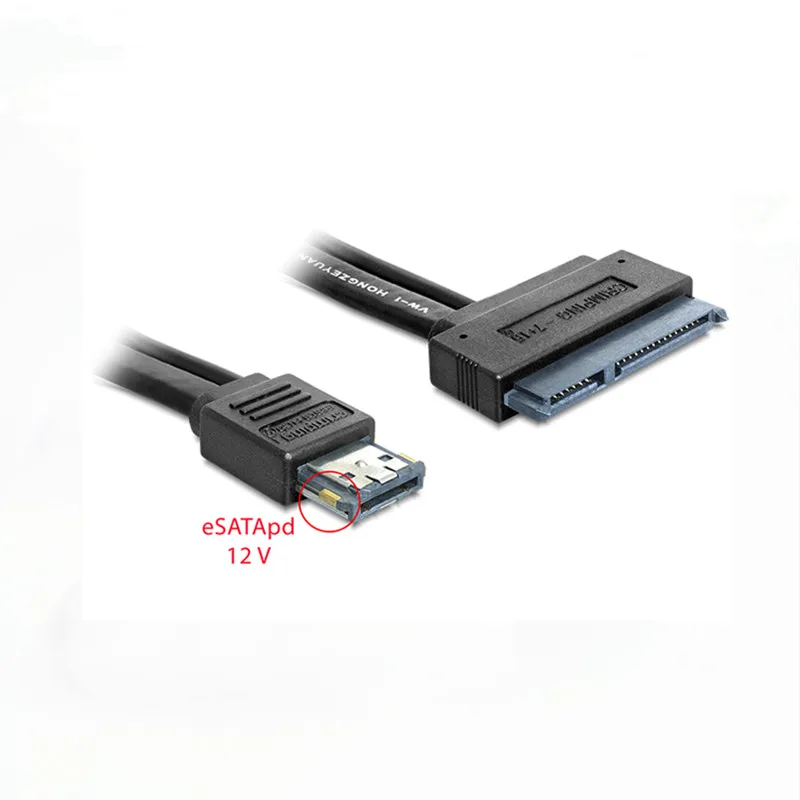 Power Esata (eSATAp) to Sata Cable Dual Power USB 12V 5V Combo to 22 Pin (7Pin + 15Pin)For 2.5 inch 3.5 inch HDD