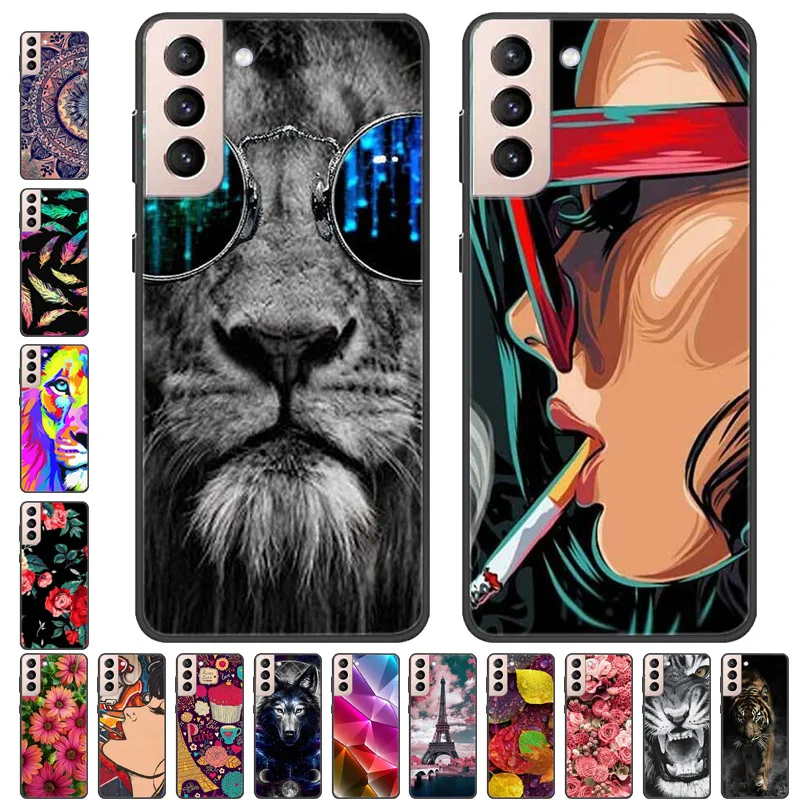 For Samsung S21 FE Plus Case Cool Fashion Bumper Case for Samsung Galaxy S21 Ultra Phone Cover S 21 Plus 5G Soft Silicone Case