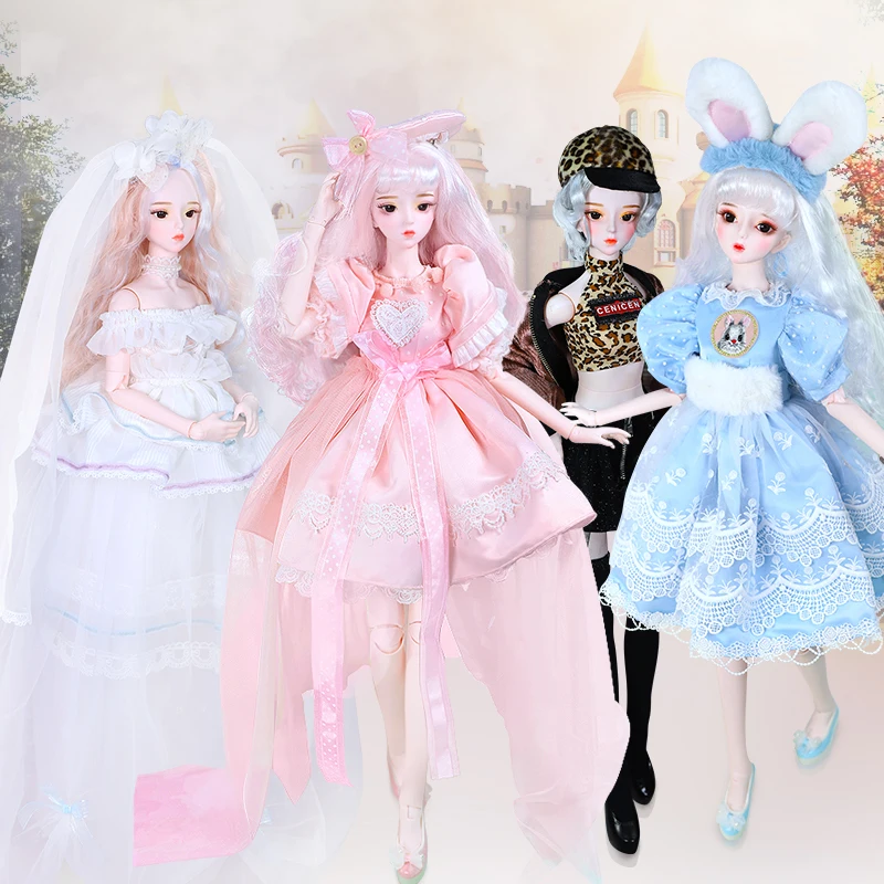 

DBS Dream Fairy Series 1/3 BJD 62cm girl joint body doll Body,Including With Official makeup and hair eyes clothes ICY SD