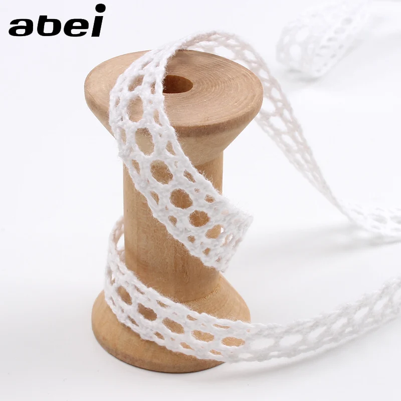 10 Yards White Embroidery Lace  Garment Sewing Supplies DIY Cotton Crochet  Ribbon Ornaments.