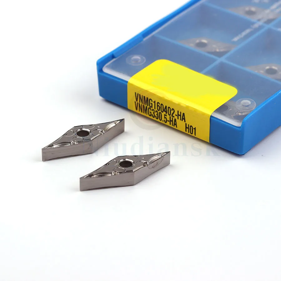 Herramienta de torno CNC de carburo de alta calidad, insertos de aluminio, 100% original, VNMG160402 HA H01 VNMG160404 VNMG160408 HA H01