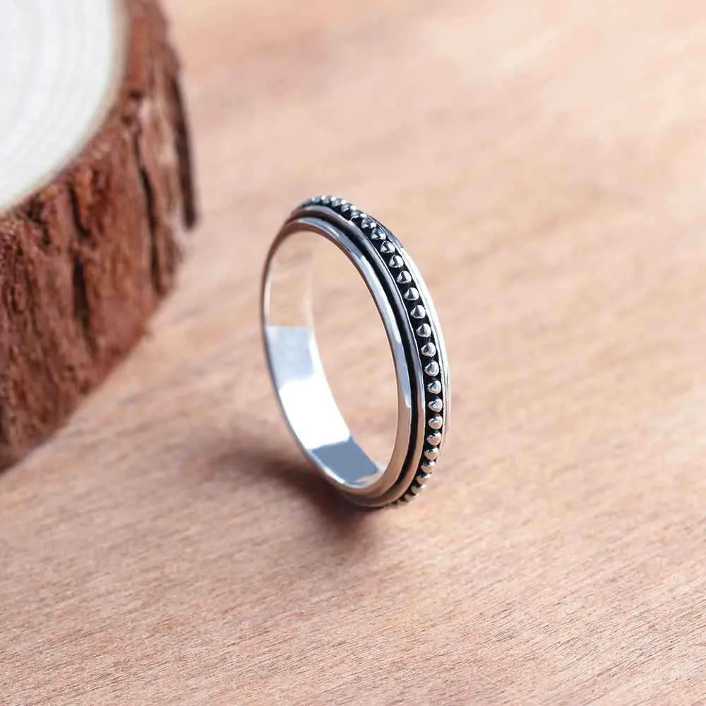 

2024 Vintage Women Ring Classic Infinite Beads Wrapped Around Wedding Rings for Women Wedding Party Jewelry Dropshipping