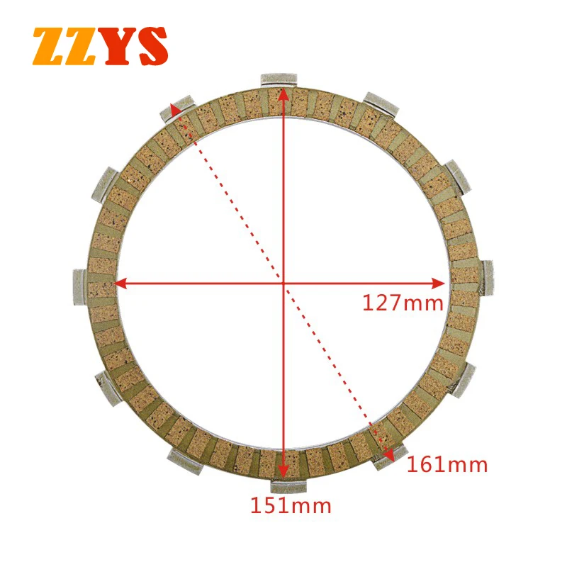 1000cc Motorcycle Clutch Friction Disc Plate Kit For HONDA VTR1000 SP-1 SP-2 VTR 1000 CB1100 SF X-eleven CB 1100 XX CB1100XX