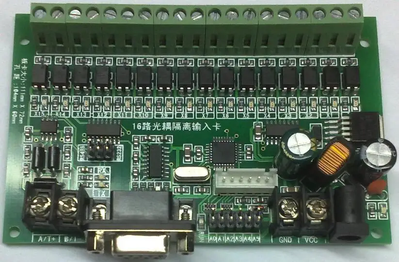 16-channel Input Card IO Card RS485 RS232 Active Upload High-speed Polling