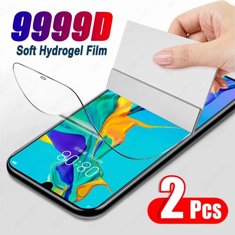 

Гидрогелевая пленка для Huawei P30 Pro/P40/P20/P30 Lite, защитная пленка для экрана Honor 10, 20 Pro, 9, V9, P Smart 2019 Z, 2 шт.