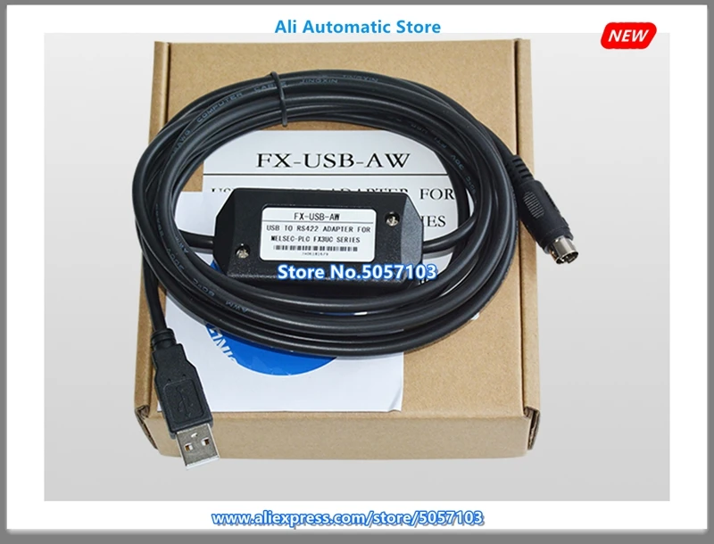 FX-USB-AW FX3UC FX3G FX3GA PLC Programming Cable Download Cable