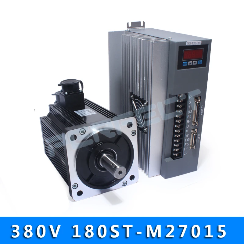 

380V 4.3KW 180ST-M27015 AC Servo motor 1500RPM 27N.M. 4300W Three-Phase ac drive permanent magnet Matched Driver AASD-40A