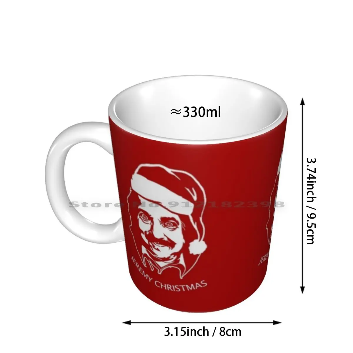 Jeremy Christmas-Ron Jeremy Legendary Star Santa Ceramic Mugs Coffee Cups Milk Tea Mug Alternative Christmas Christmas Star X