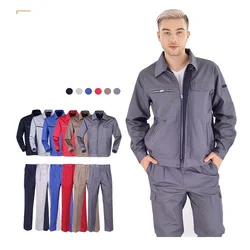 Woman men work overalls working uniforms Autumn winter Reflective Coveralls welding car workshop mechanic Plus Size clothes set