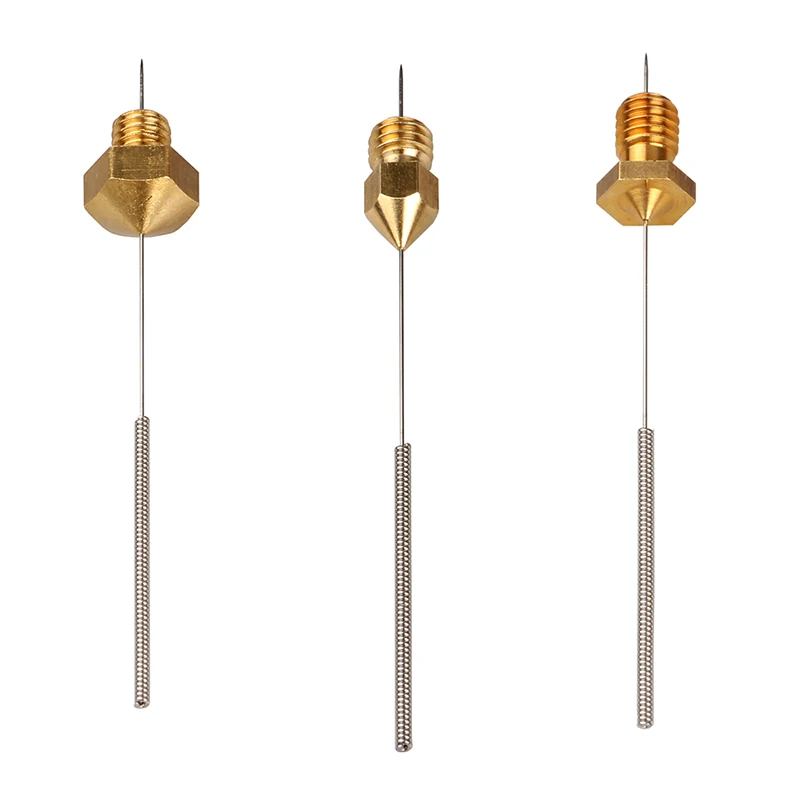 10pcs/Set Stainless Steel Cleaning Needle 0.15mm 0.2mm 0.25mm 0.3mm 0.35mm 0.4mm Part Drill For Nozzle 3D Printers Parts