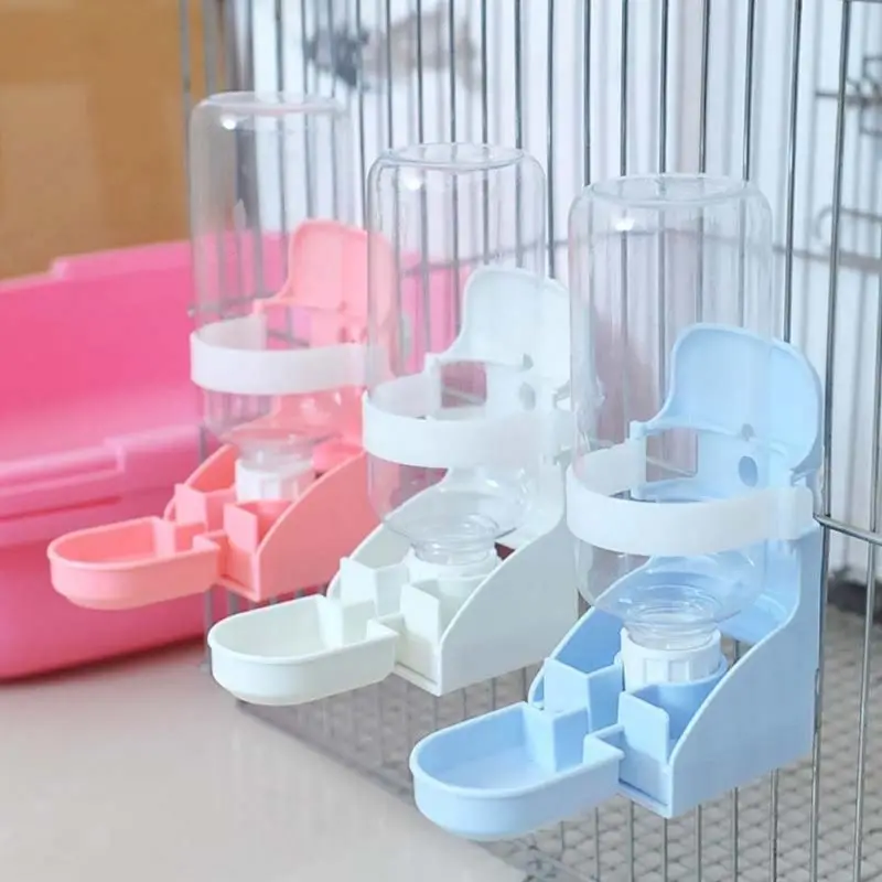 

500ML Pet Cage Automatic Water Drinker Rabbit Cat Small Pets Hanging Drinking Bottle Dispenser Pets Supplies Drop Ship