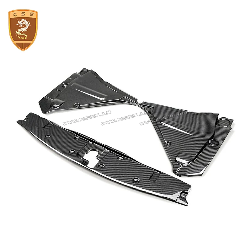 Super Car Styling Carbon Fiber Interior Trim Engine Cover Panel Kit For NISSAN GTR GT-R R35 OEM Style dry carbon engine trims