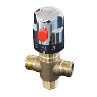 Brass Pipe Thermostat Faucet Thermostatic Mixing Valve Bathroom Water Temperature Control Faucet Cartridges